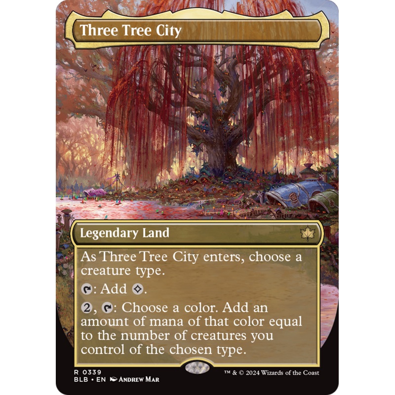Three Tree City (Borderless) (0339) [Bloomburrow]