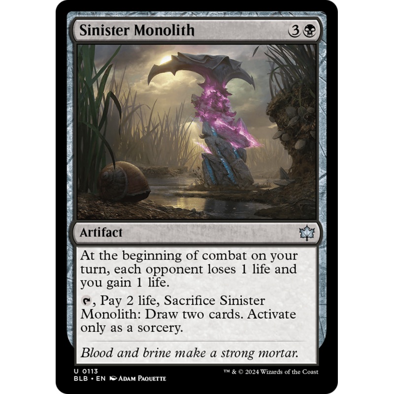 Sinister Monolith [Bloomburrow]