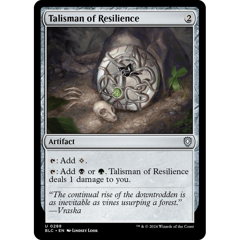 Talisman of Resilience [Bloomburrow Commander]