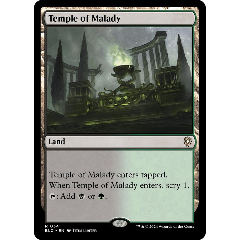 Temple of Malady [Bloomburrow Commander]