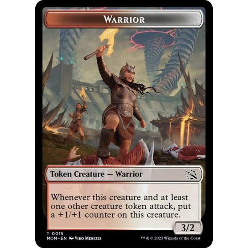 Warrior // Phyrexian Hydra (0012) Double-Sided Token [March of the Machine Tokens]