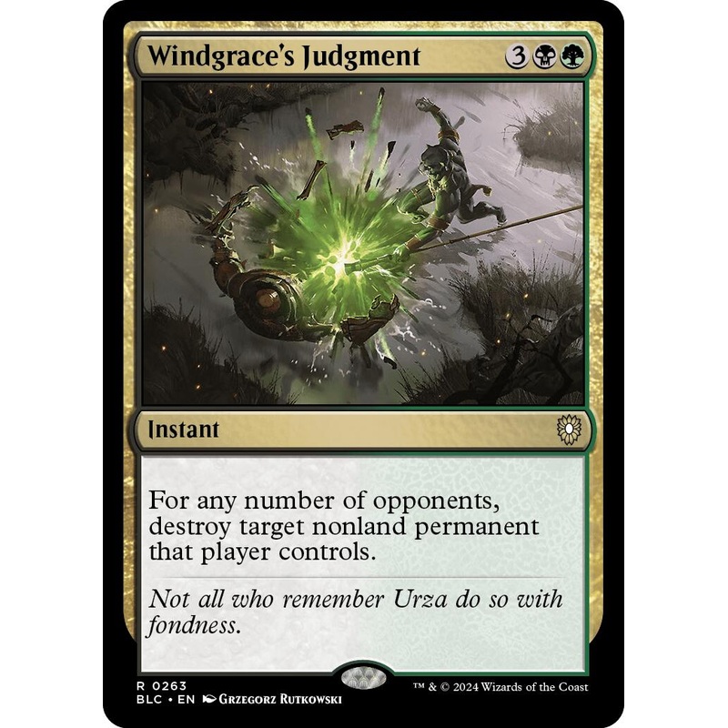 Windgrace's Judgment [Bloomburrow Commander]