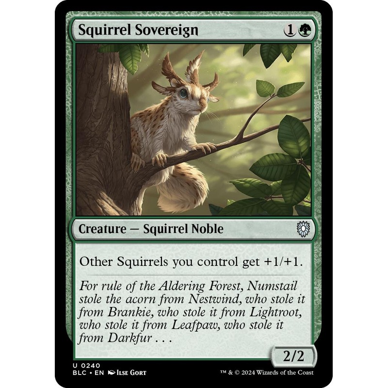 Squirrel Sovereign [Bloomburrow Commander]