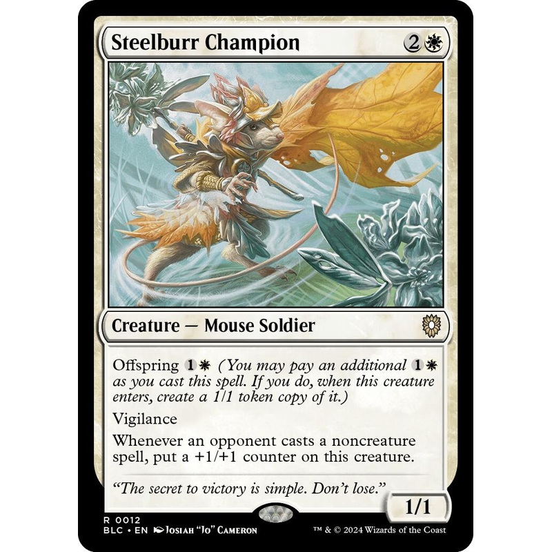 Steelburr Champion [Bloomburrow Commander]