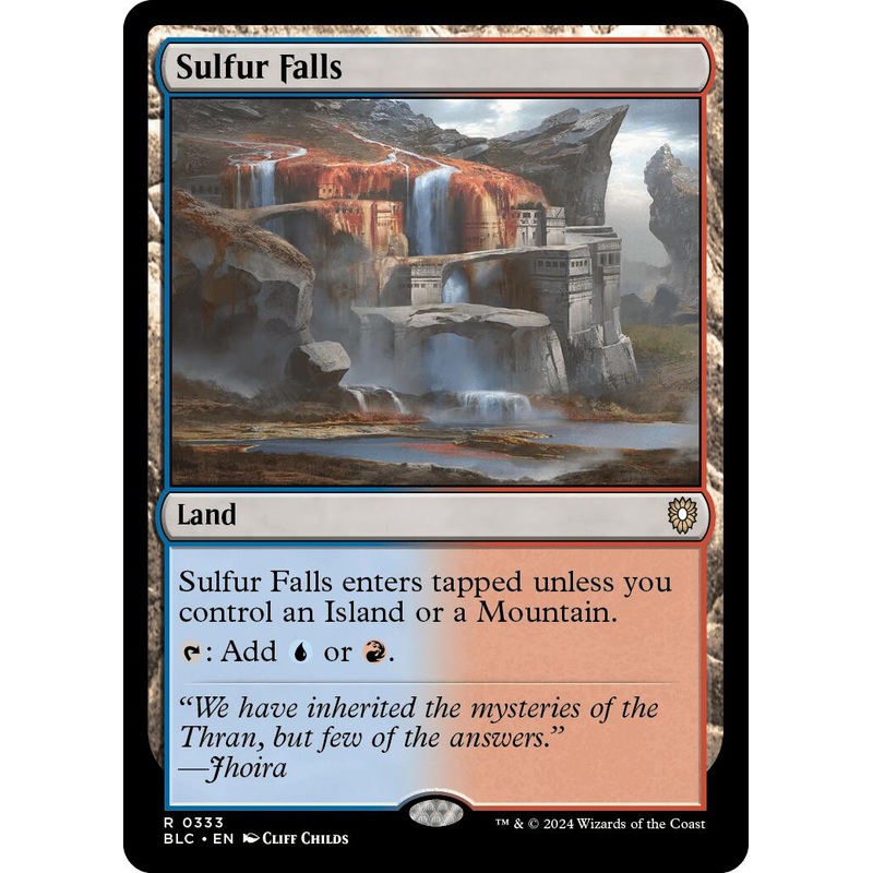 Sulfur Falls [Bloomburrow Commander]