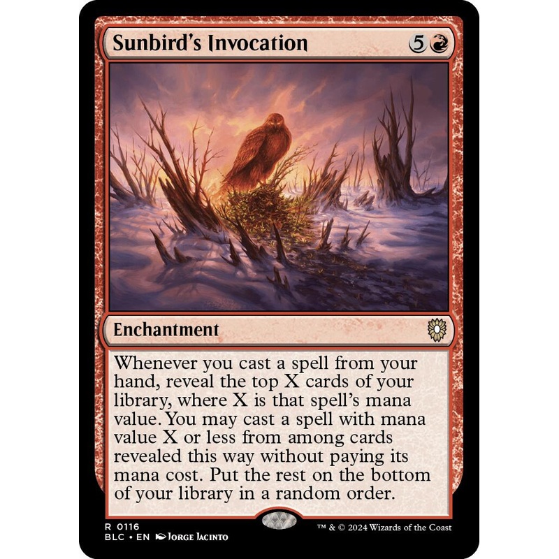 Sunbird's Invocation [Bloomburrow Commander]