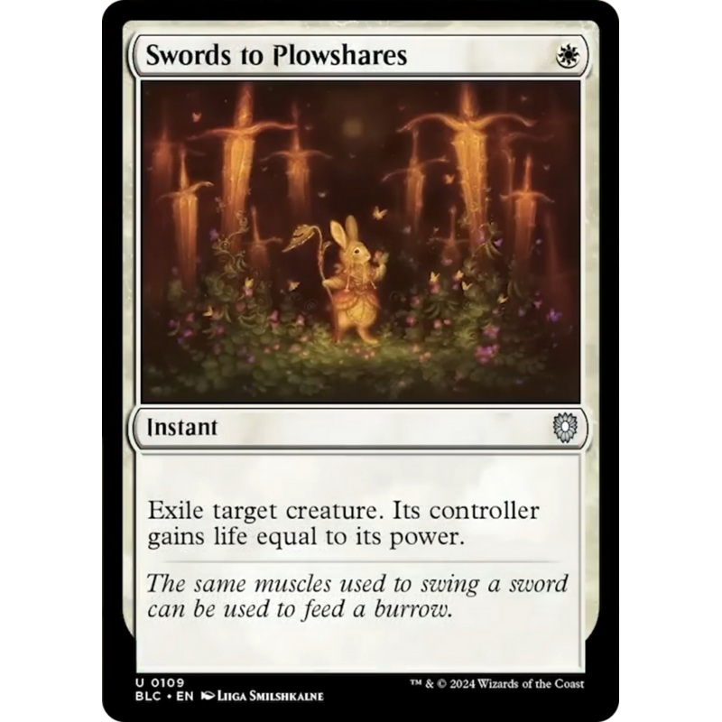 Swords to Plowshares [Bloomburrow Commander]