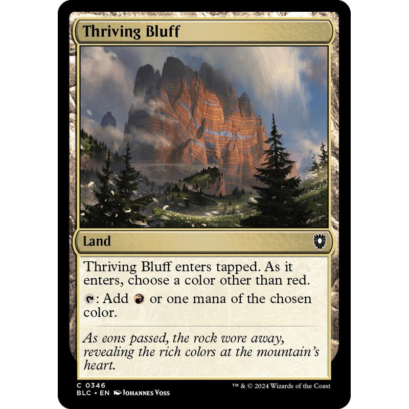 Thriving Bluff [Bloomburrow Commander]