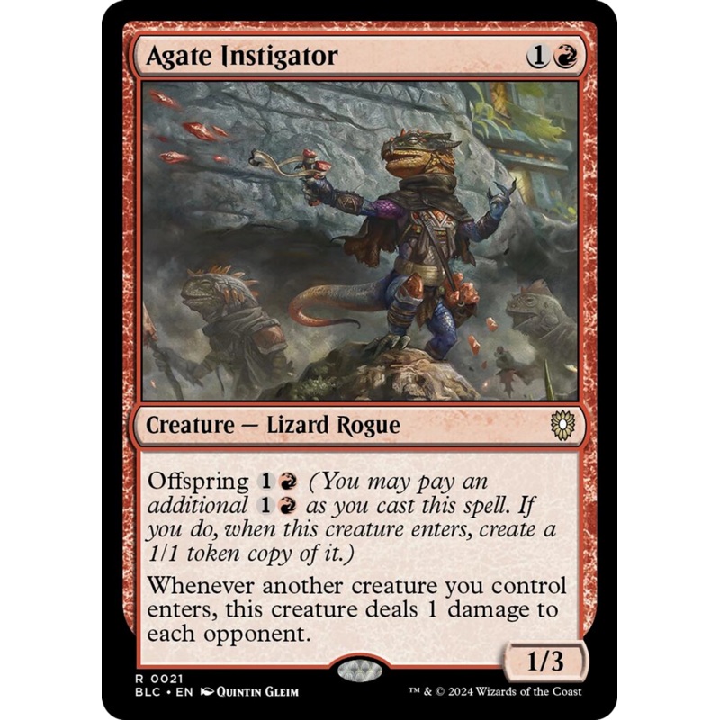Agate Instigator [Bloomburrow Commander]
