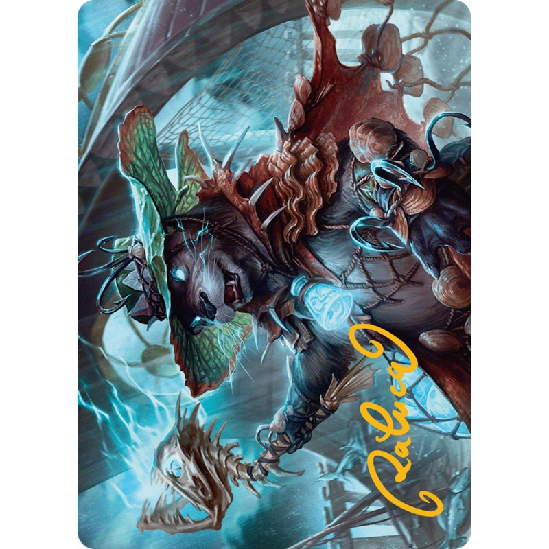 Tempest Angler Art Card (Gold-Stamped Signature) [Bloomburrow Art Series]