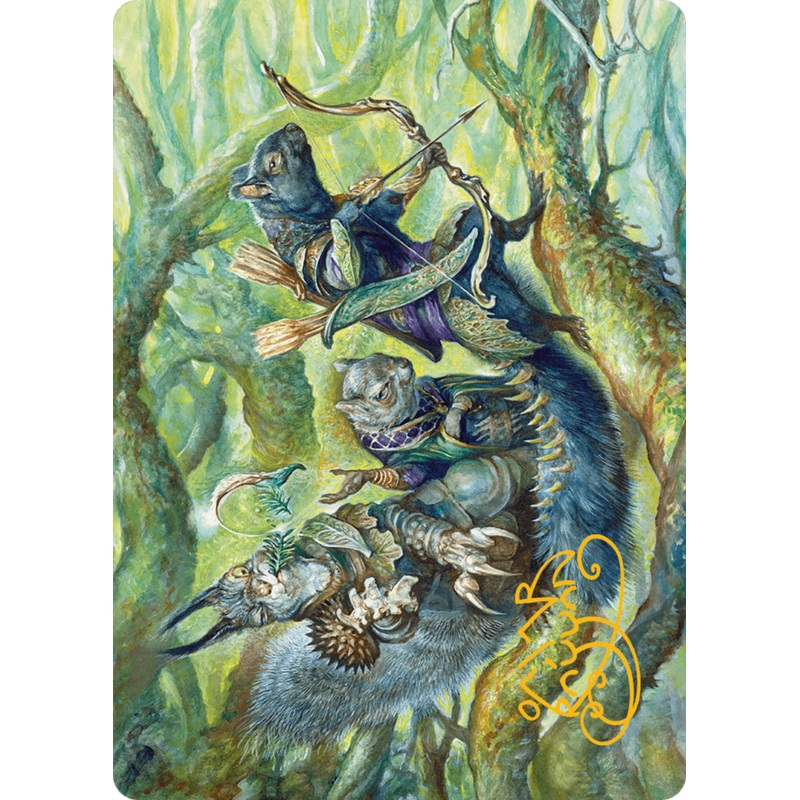 The Odd Acorn Gang Art Card (Gold-Stamped Signature) [Bloomburrow Art Series]