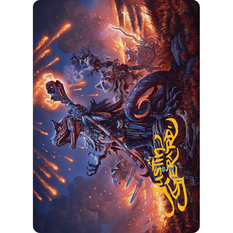 Valley Flamecaller Art Card (Gold-Stamped Signature) [Bloomburrow Art Series]