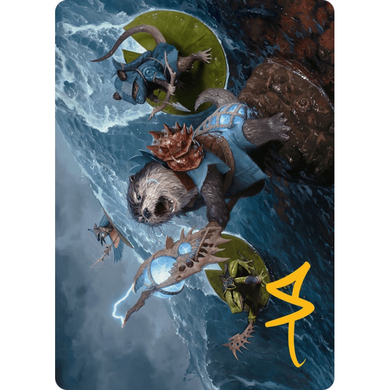 Valley Floodcaller Art Card (Gold-Stamped Signature) [Bloomburrow Art Series]