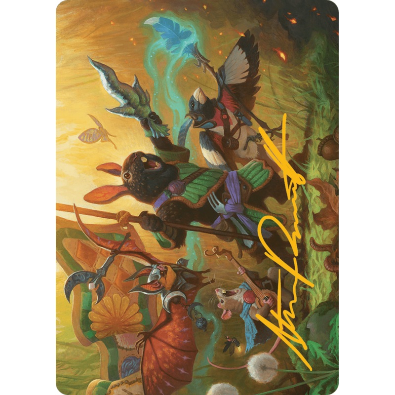 Valley Questcaller Art Card (Gold-Stamped Signature) [Bloomburrow Art Series]
