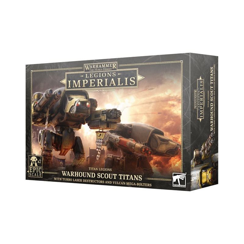 LEGIONS IMPERIALIS: THE HORUS HERESY - Titan Legions - Warhound Scout Titans With Turbo Laser Destructors And Vulcan Mega Bolters