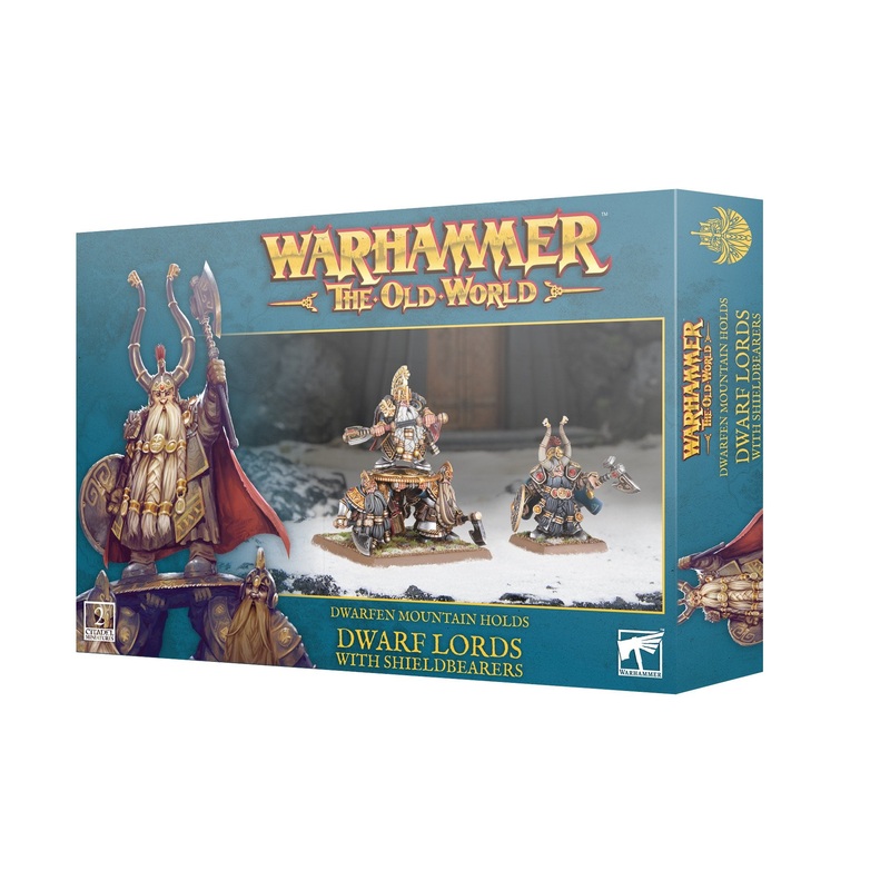 WARHAMMER: THE OLD WORLD - DWARFEN MOUNTAIN HOLDS - DWARF LORDS WITH SHIELDBEARERS