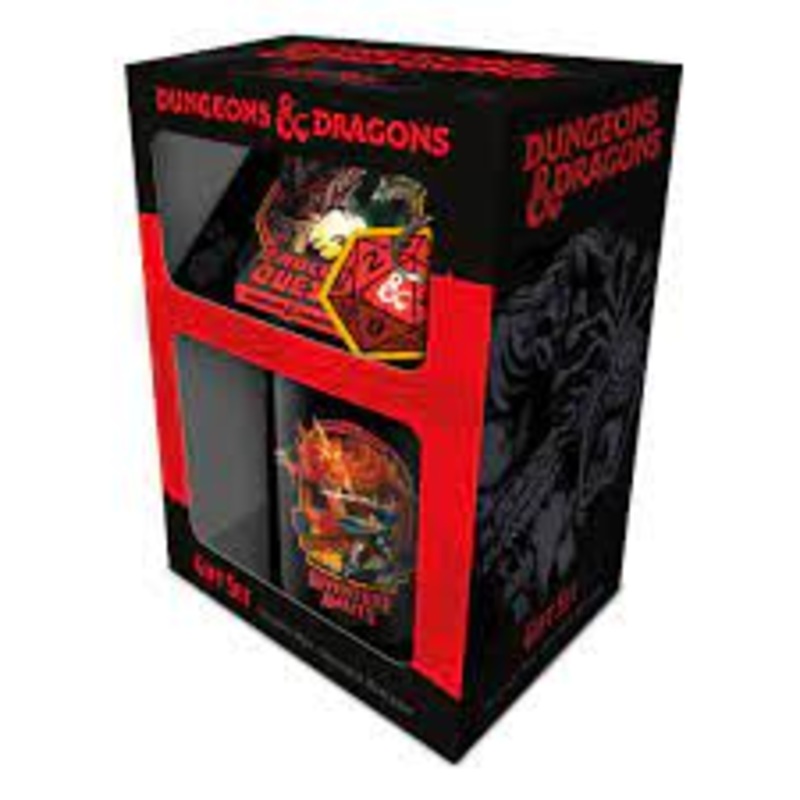 DUNGEONS & DRAGONS (MODERN RETRO) MUG, COASTER AND KEYCHAIN SET