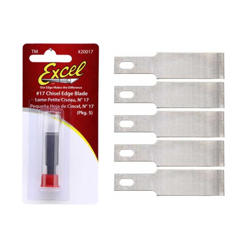 Excel #1 Chisel Blades B17 Pk5