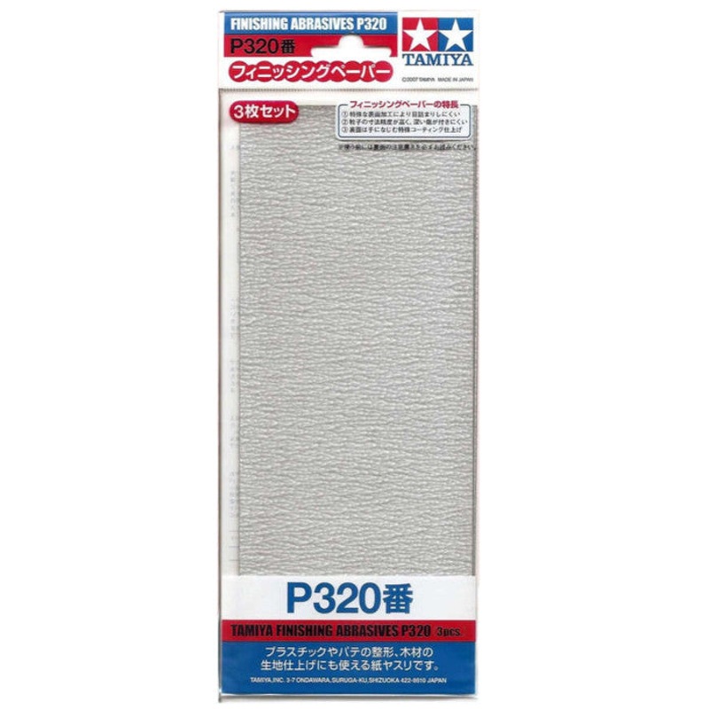 Tamiya Finishing Abrasive P320 X 3