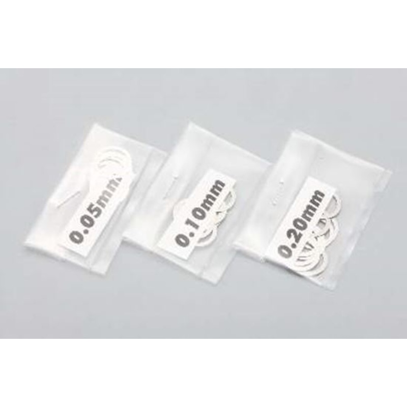YOKOMO 10.0 Stainless Spacer Sim 0.05 / 0.10 / 0.20mm 10pce Each