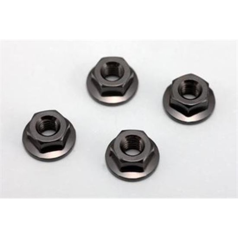 ZC-N4FBK Aluminium Flanged Nut 4mm