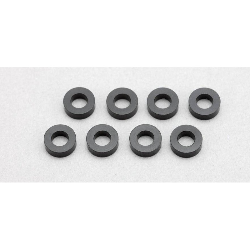 Yokomo 3x6x2mm Alum Shims Black (8)