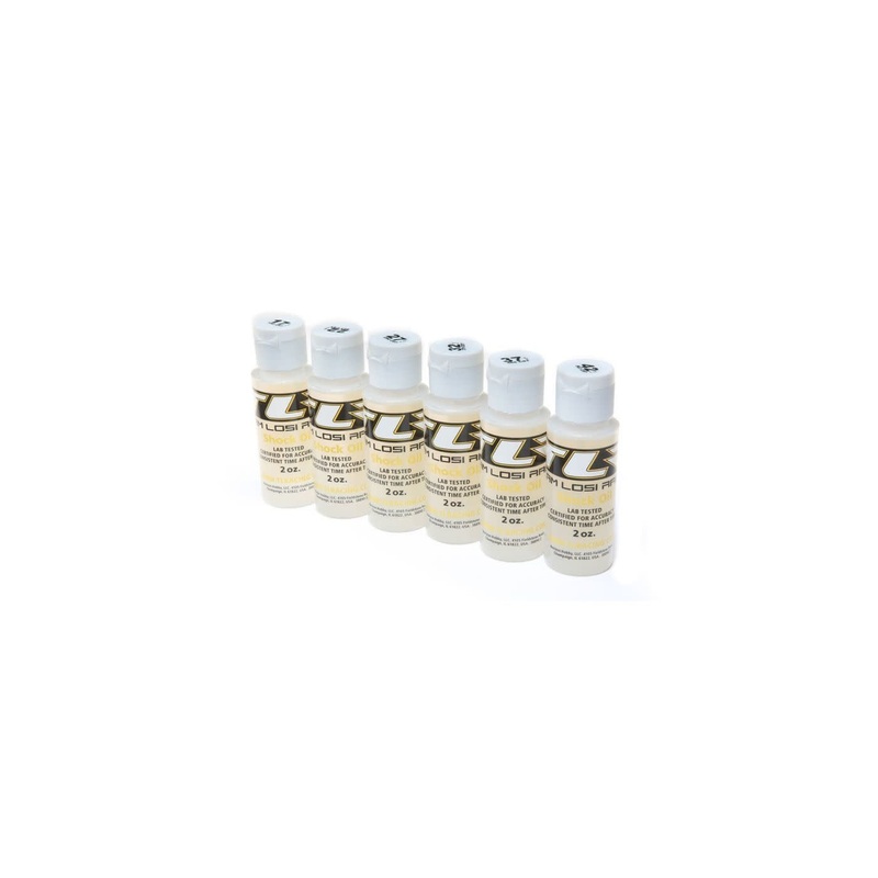 TLR Shock Oil 6pk 17.5, 22.5, 27.5, 32.5, 37.5, 42.5