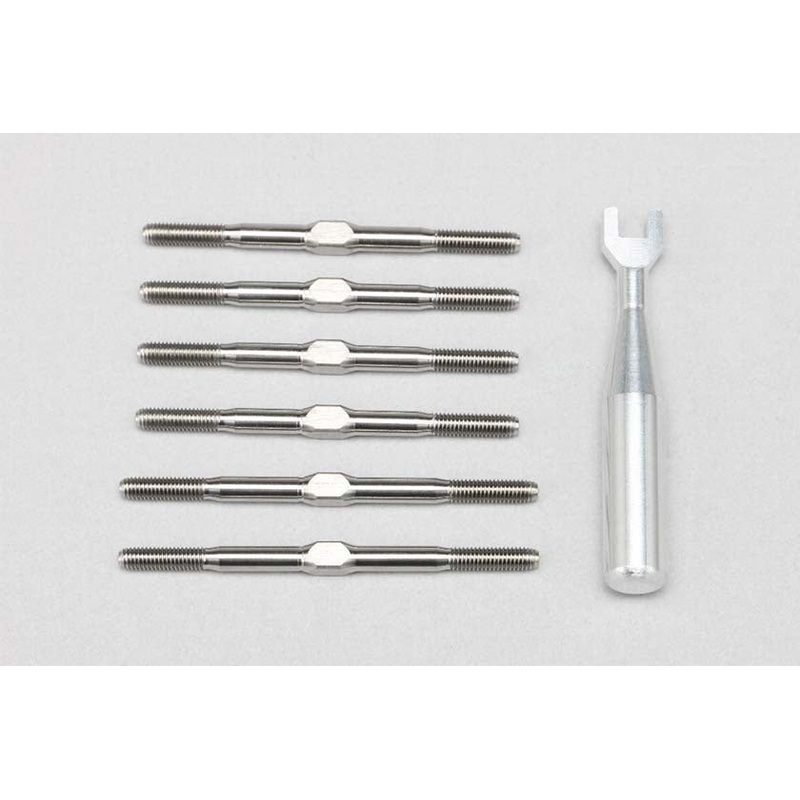 Titanium Turnbuckle Set for YZ-2 DTM3.1/CAL3.1