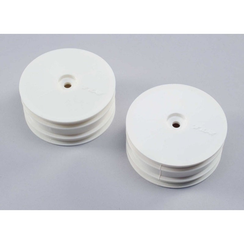 TLR Front Wheels White (2) 22X-4