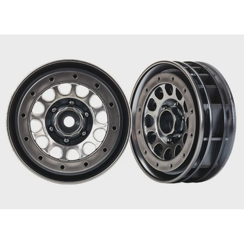 Traxxas Wheels Method 105 1.9 Black Chrome Beadlock (2)