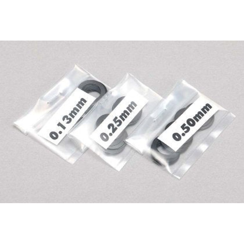 Yokomo 10.0mm spacer 0.13mm / 0.25mm / 0.50mm 10 pieces each