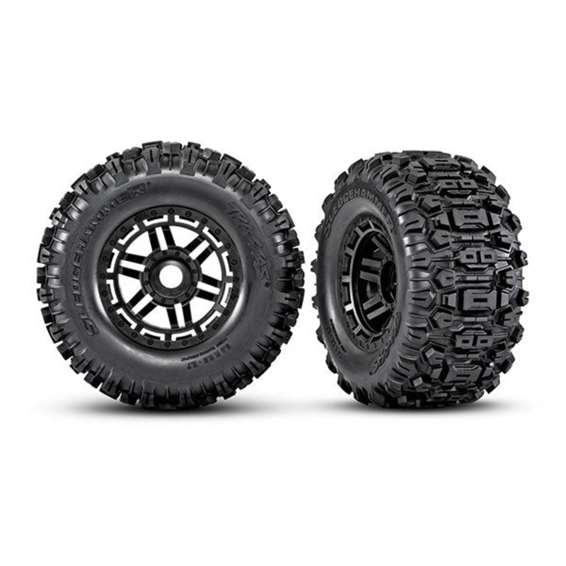 Traxxas Widemaxx Sledgehammer Tyres/Wheels  (2)