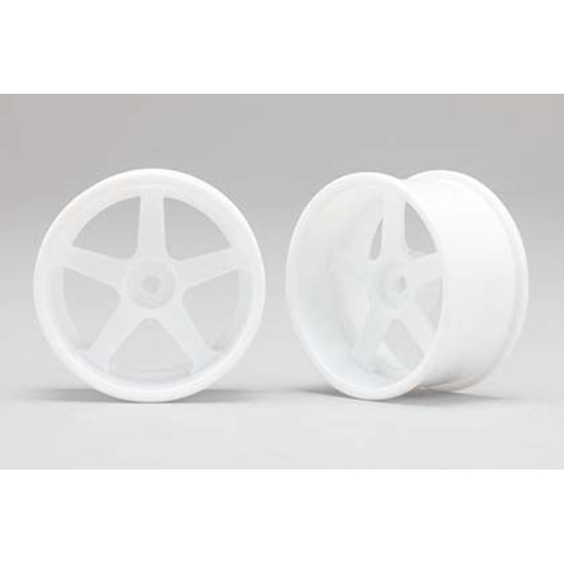 Yokomo RP-6113W6 P Drift Wheel 5spoke 01 White 6mm Offset