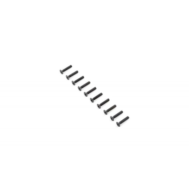 TLR Flat Head Screws, M4x20mm (10)