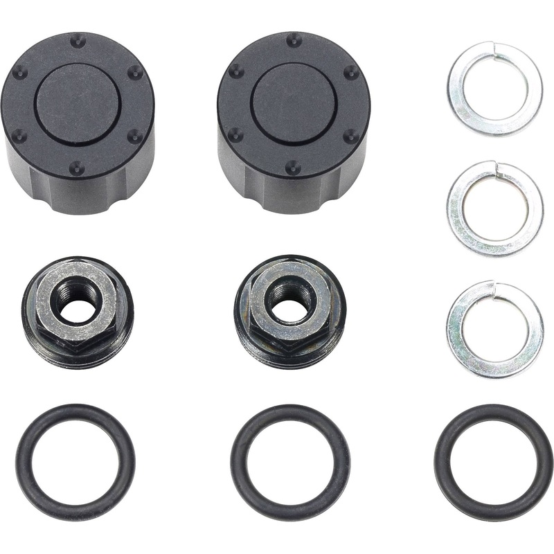 Tamiya Hub Nuts for Dual Wheels Black (2)