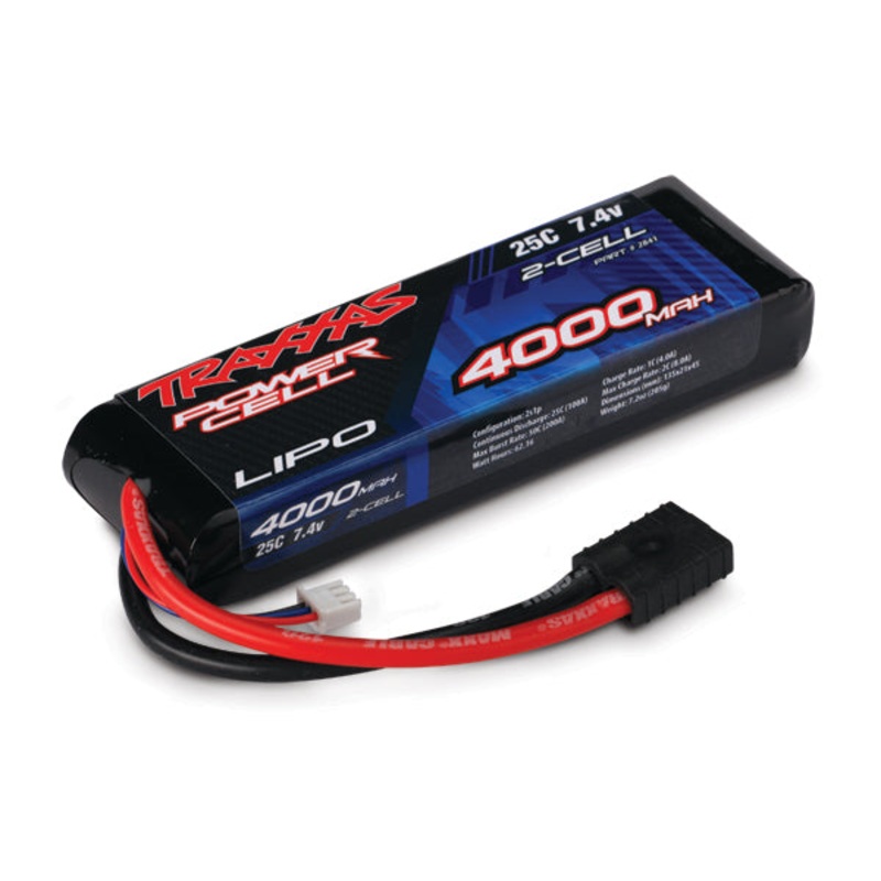Traxxas 2841 - 4000mah 7.4v 2-Cell 25C L