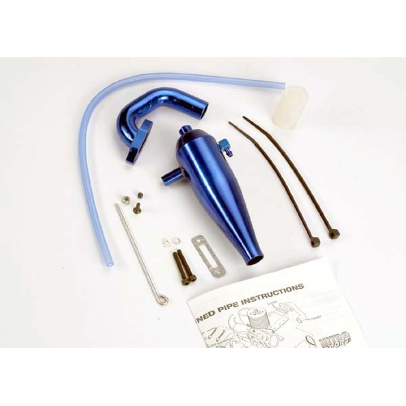 Traxxas 4485 - Aluminum tuned pipe & hea