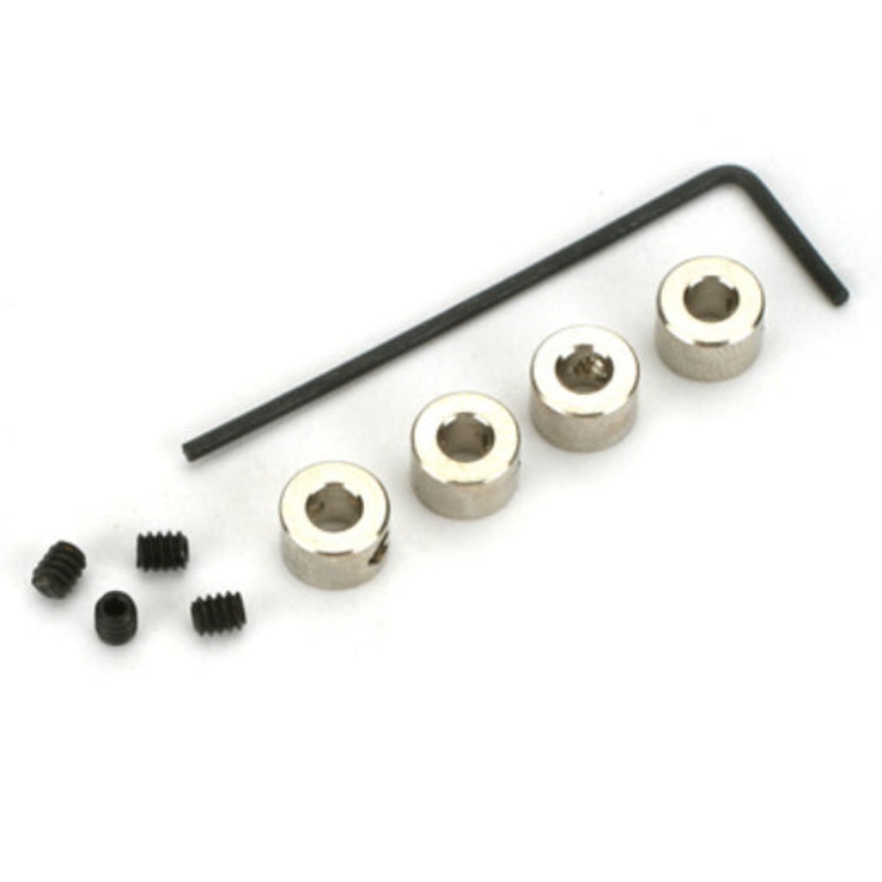 Dubro Plated Brass Dura-Collars 1/8" (4)