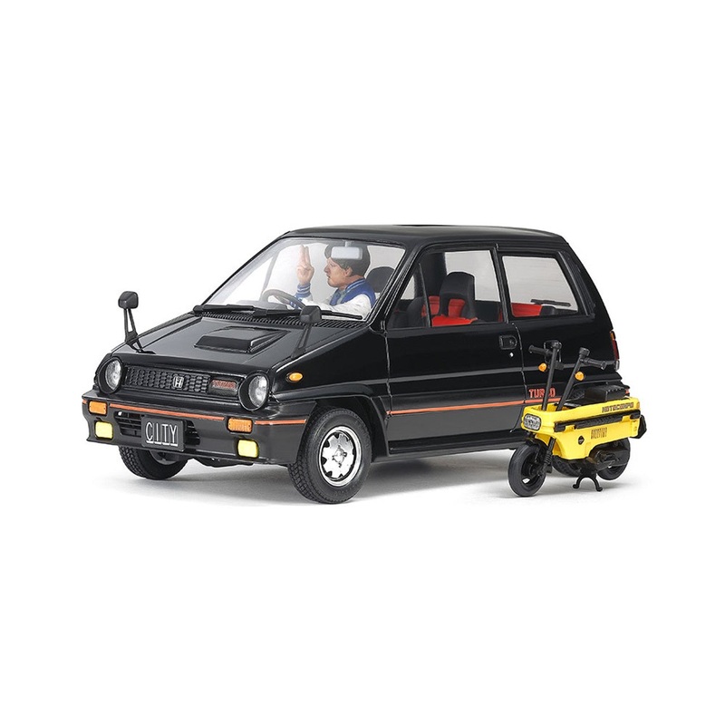 Tamiya 1/24 Honda City Turbo W/Moto & Driver