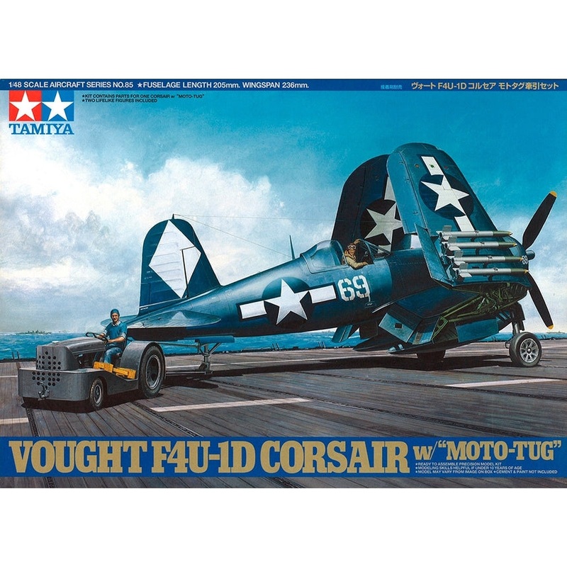Tamiya 1:48 Vought F4U-1D Corsair W/Moto-Tug