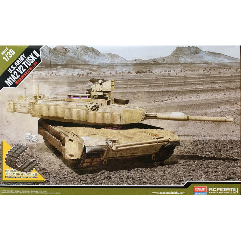 Academy 1:35 US Army M1A2 V2 Tusk II