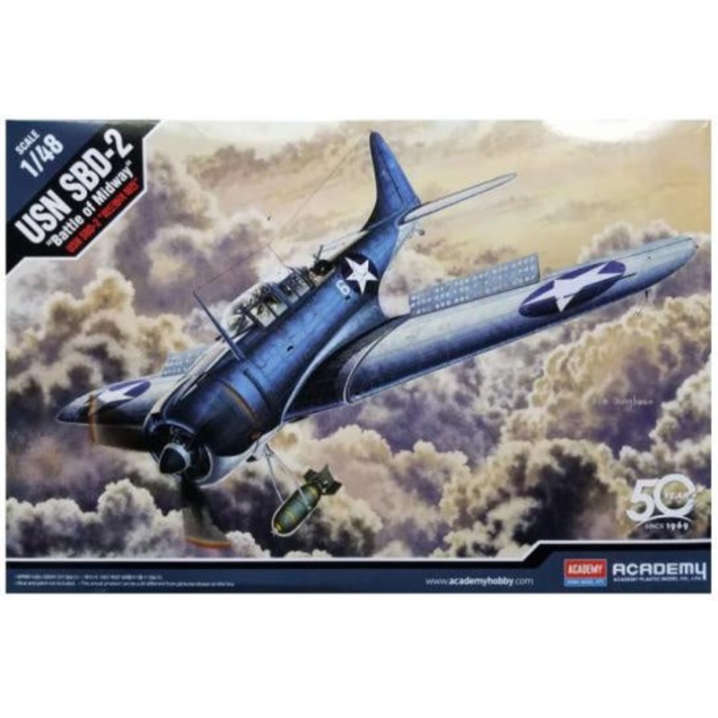 Academy 1:48 USN SBD-2 Battle of Midway