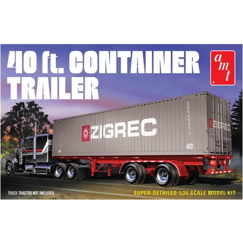 AMT 1:24 40FT Container Trailer