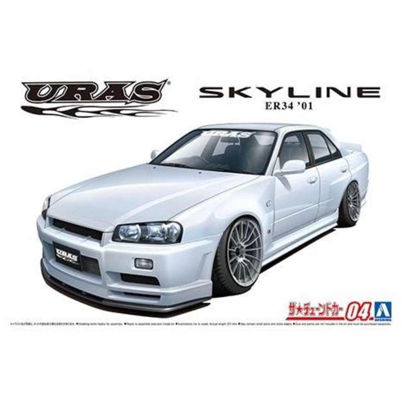 Aoshima 1:24 URAS 2001 Nissan Skyline ER34