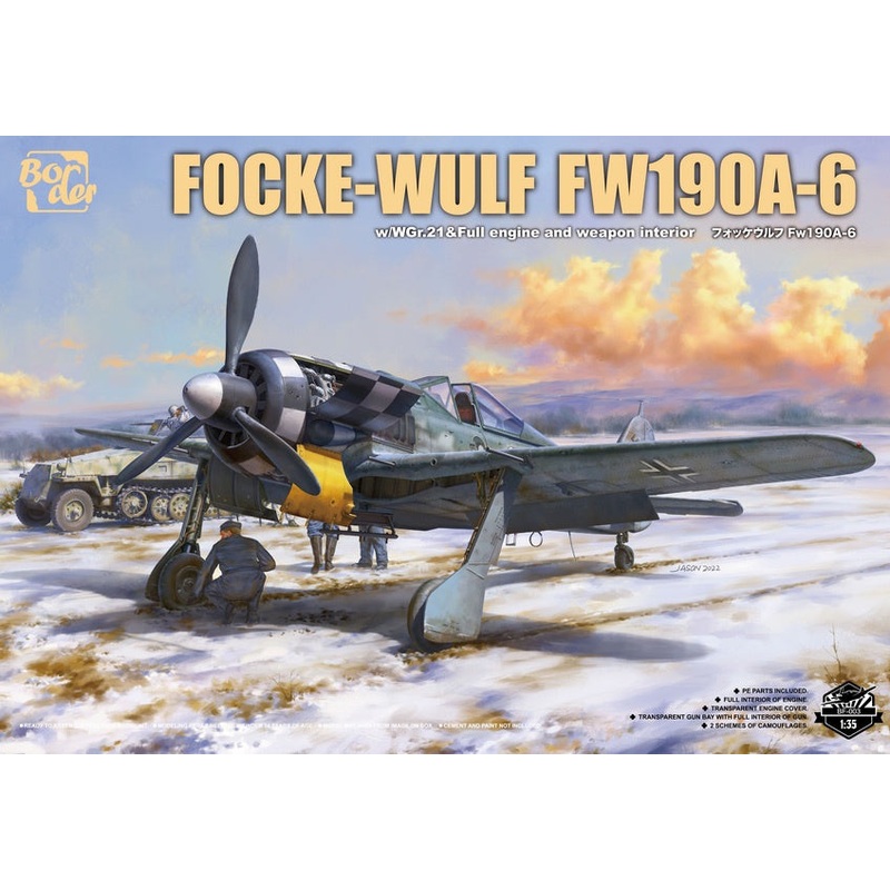 Border 1:35 Focke-Wulf Fw190A-6 w/Full Engine & Weapon Interior