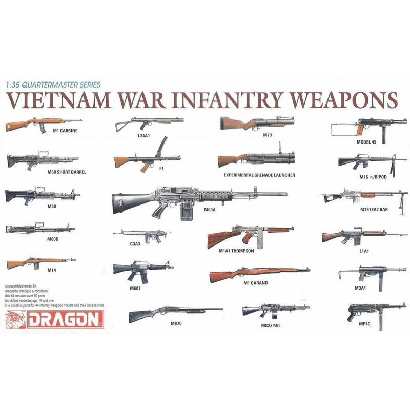 Dragon 1:35 Vietnam War Infantry Weapons