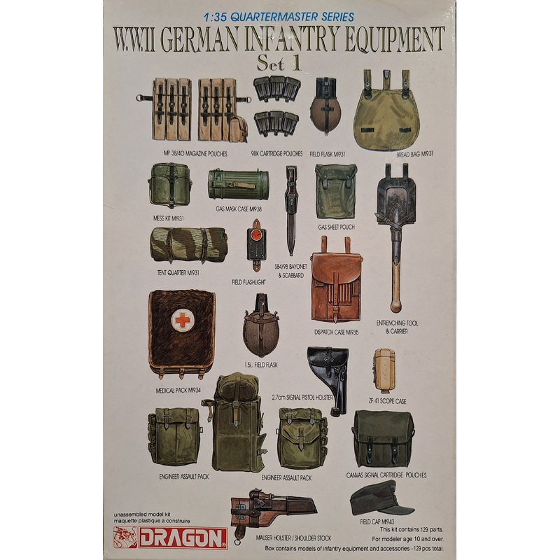 Dragon 1:35 WWII German Infantry Equipment Set 1