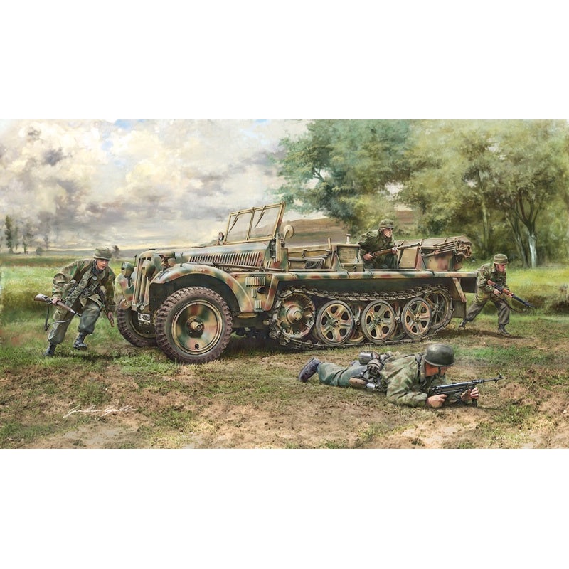 Italeri 1:35 Sd.kfz. 10 Demag D7 W/German Paratroops