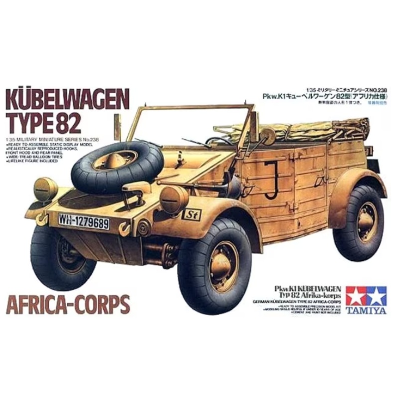 Tamiya 1:35 Kubelwagen Type 82 Afrika Corps