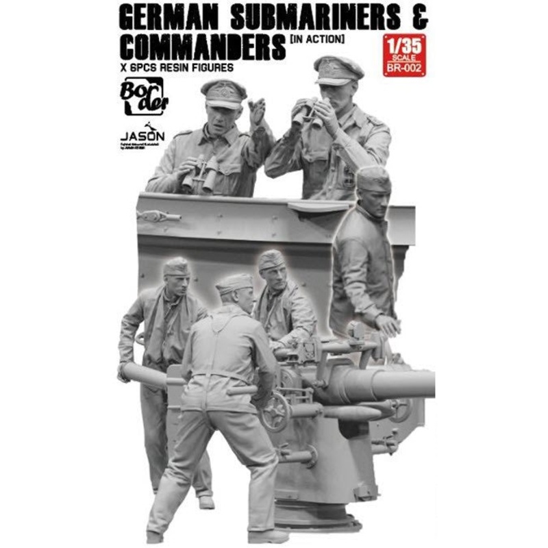 Border 1:35 German Submariners & Commanders (In Action)